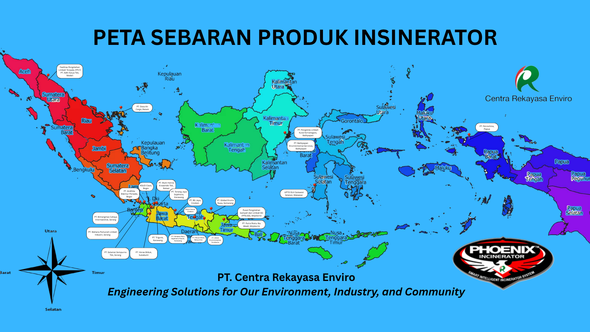 PETA SEBARAN PRODUK INSINERATOR 2025 PETA SEBARAN PRODUK INSINERATOR 2025