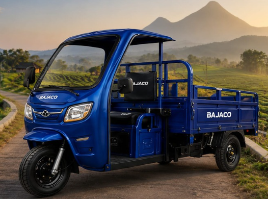 Tricycle listrik komersial BAJACO dengan bak terbuka