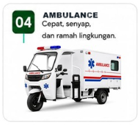 Unit ambulans listrik BAJACO