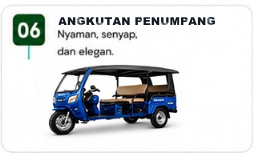 Unit angkutan penumpang listrik BAJACO