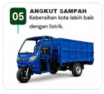 Unit angkut sampah listrik BAJACO