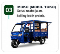 Unit BAJACO MOKO atau mobil toko keliling